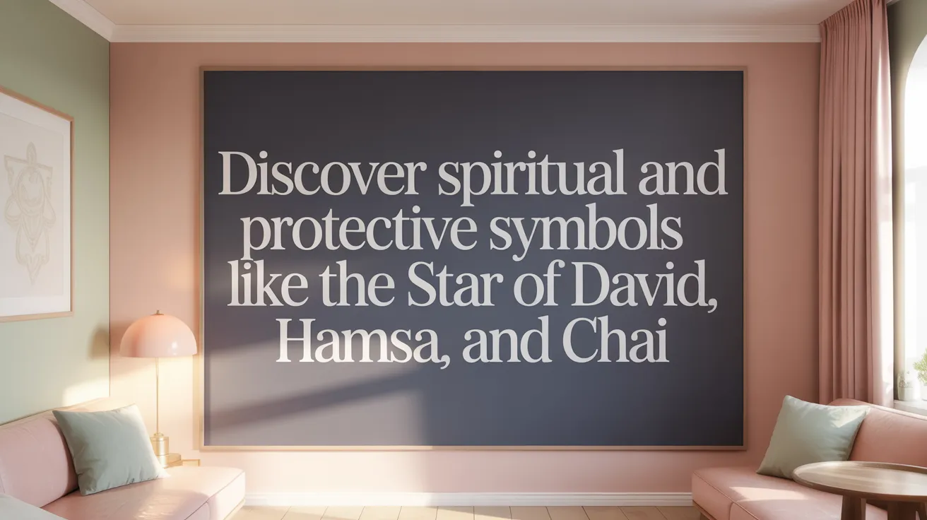 Discover Spiritual and Protective Symbols Like the Star of David, Hamsa, and Chai