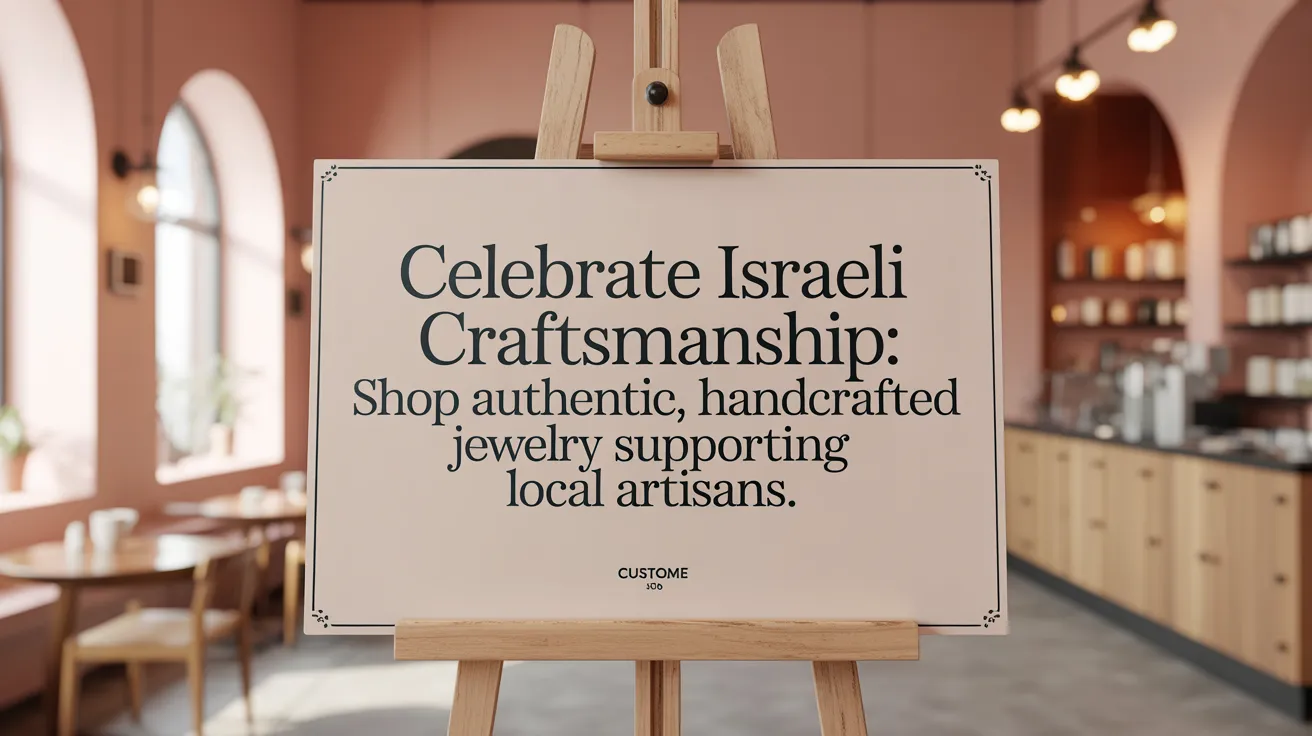 Celebrate Israeli craftsmanship: Shop authentic, handcrafted jewelry supporting local artisans.