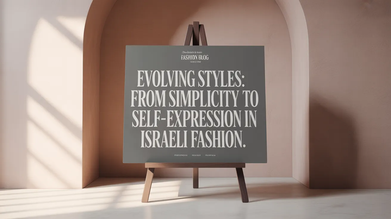 Evolving Styles: From Simplicity to Self-Expression in Israeli Fashion