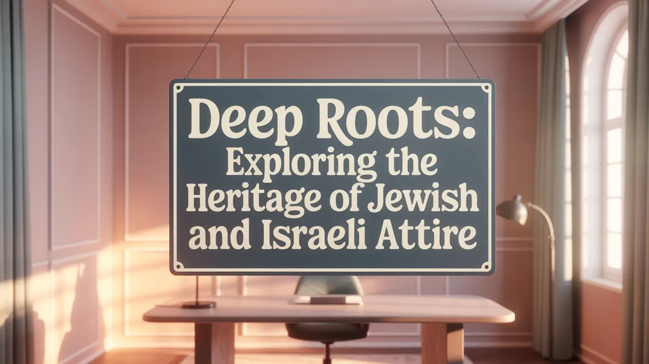 Deep Roots: Exploring the Heritage of Jewish and Israeli Attire