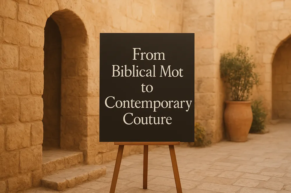 From Biblical Motifs to Contemporary Couture