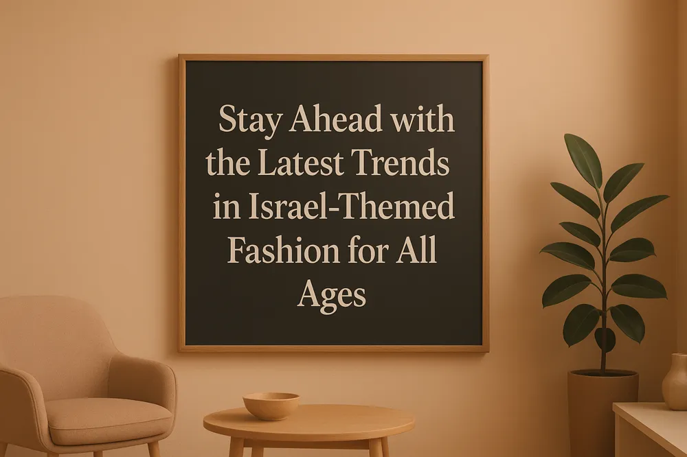 Stay Ahead with the Latest Trends in Israel-Themed Fashion for All Ages