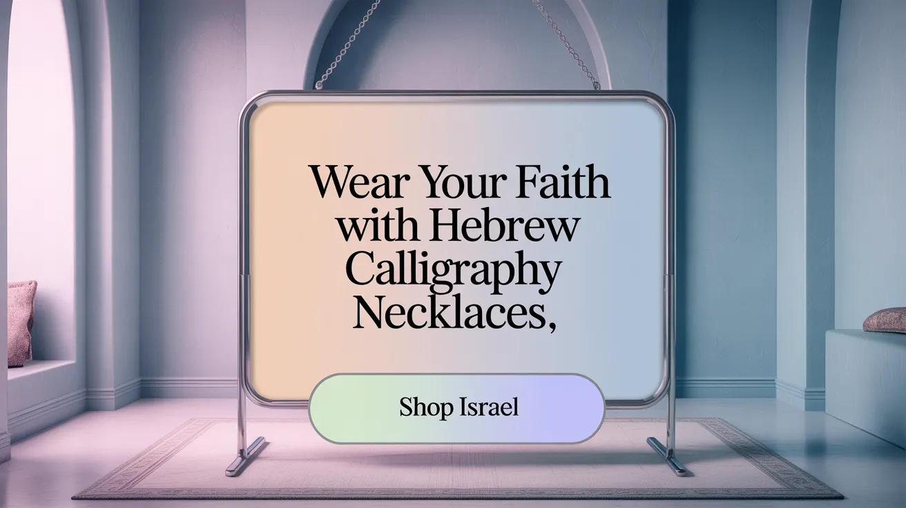 Wear Your Faith with Hebrew Calligraphy Necklaces