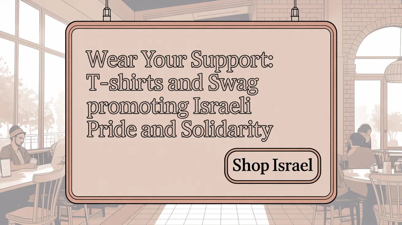 Wear Your Support: T-Shirts and Swag Promoting Israeli Pride and Solidarity