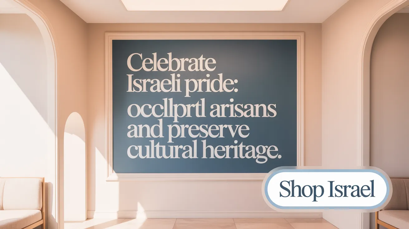Celebrate Israeli Pride: Support Local Artisans and Preserve Cultural Heritage