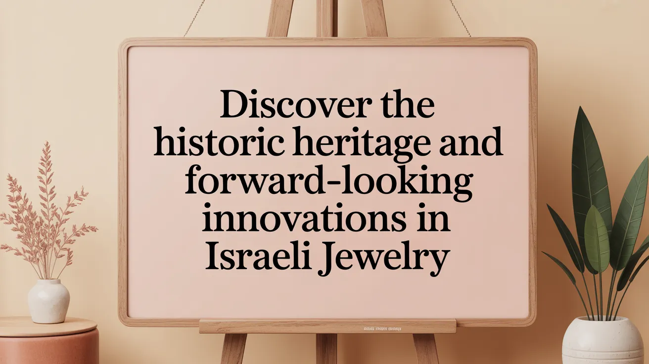 Discover the Historic Heritage and Forward-Looking Innovations in Israeli Jewelry