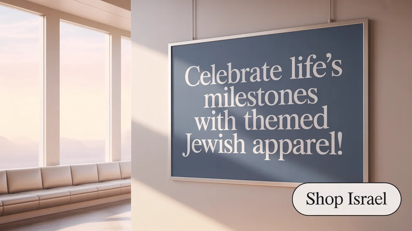 Celebrate Life’s Milestones with Themed Jewish Apparel!