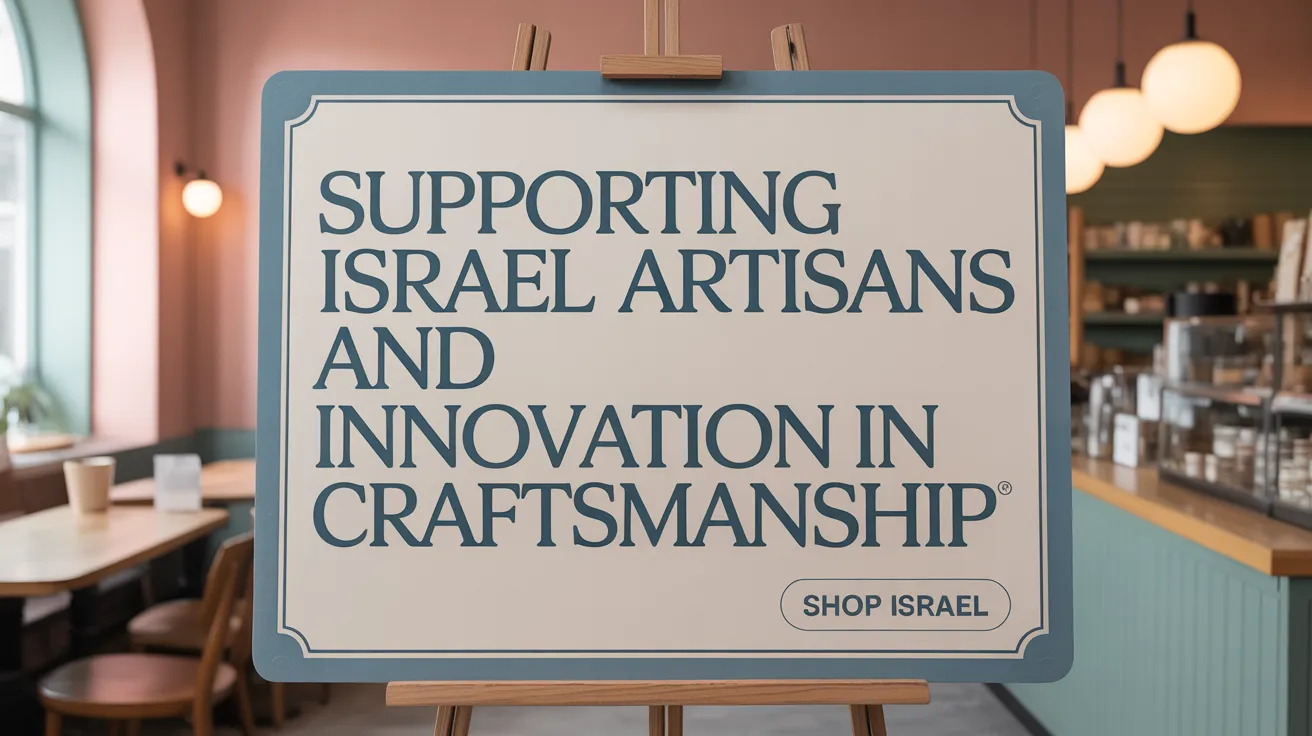 Supporting Israeli Artisans and Innovation in Craftsmanship