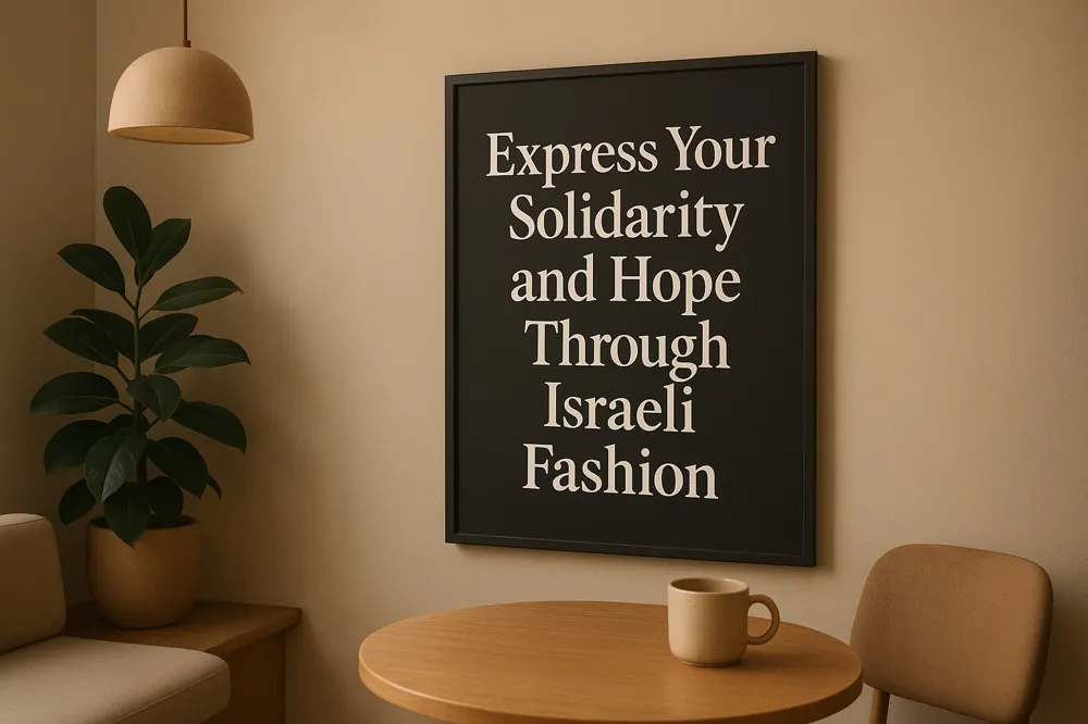 Express Your Solidarity and Hope Through Israeli Fashion