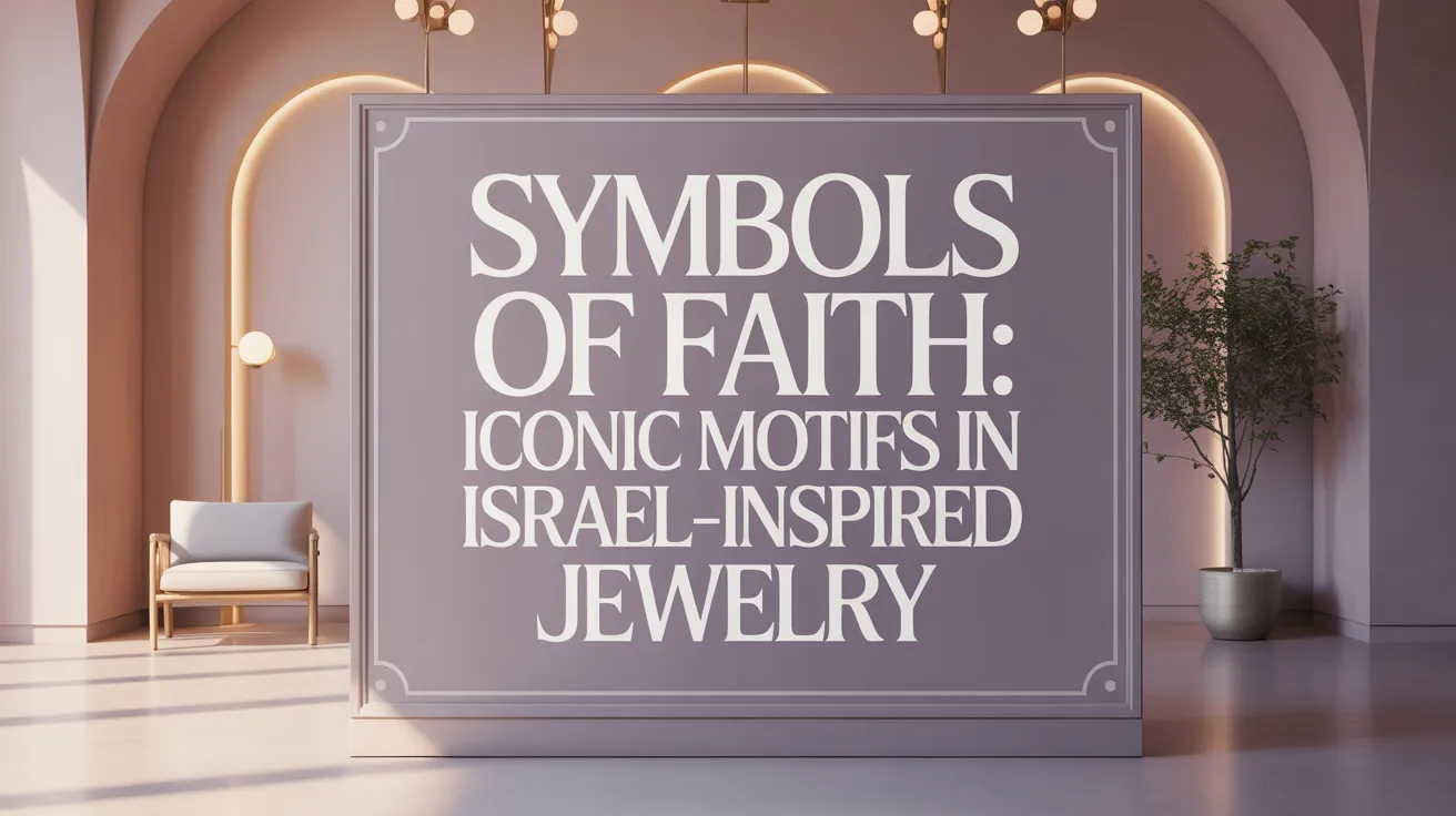 Symbols of Faith: Iconic Motifs in Israel-Inspired Jewelry