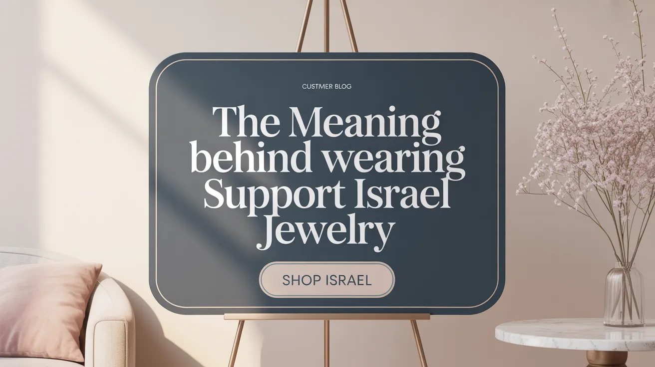 The Meaning Behind Wearing Support Israel Jewelry
