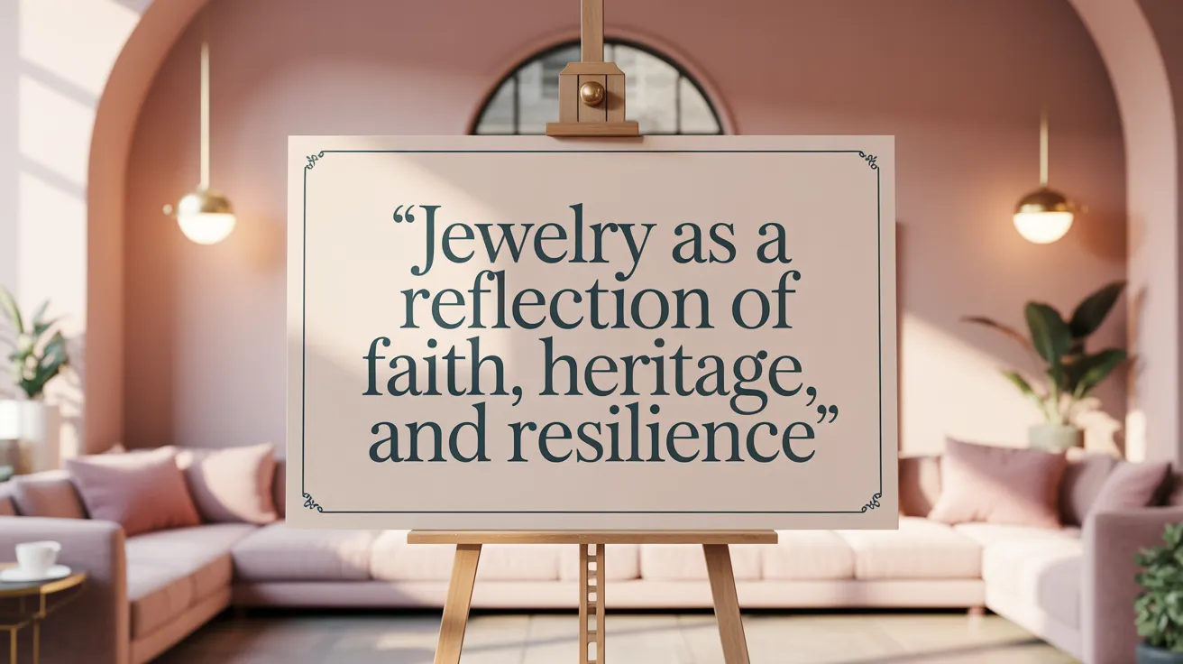 Jewelry as a Reflection of Faith, Heritage, and Resilience