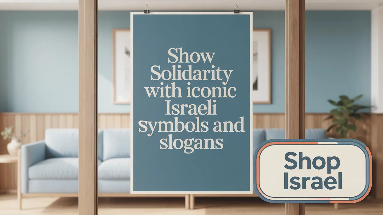 Show Solidarity with Iconic Israeli Symbols and Slogans