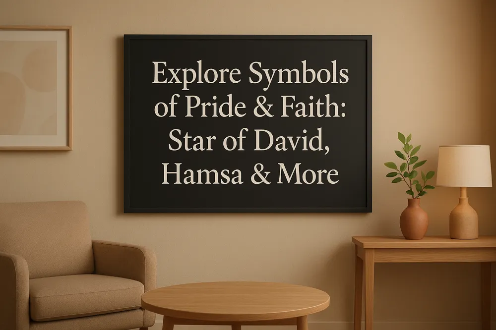 Explore Symbols of Pride &amp; Faith: Star of David, Hamsa &amp; More