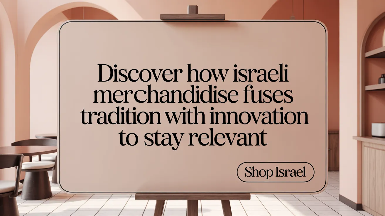 Discover how Israeli merchandise fuses tradition with innovation to stay relevant