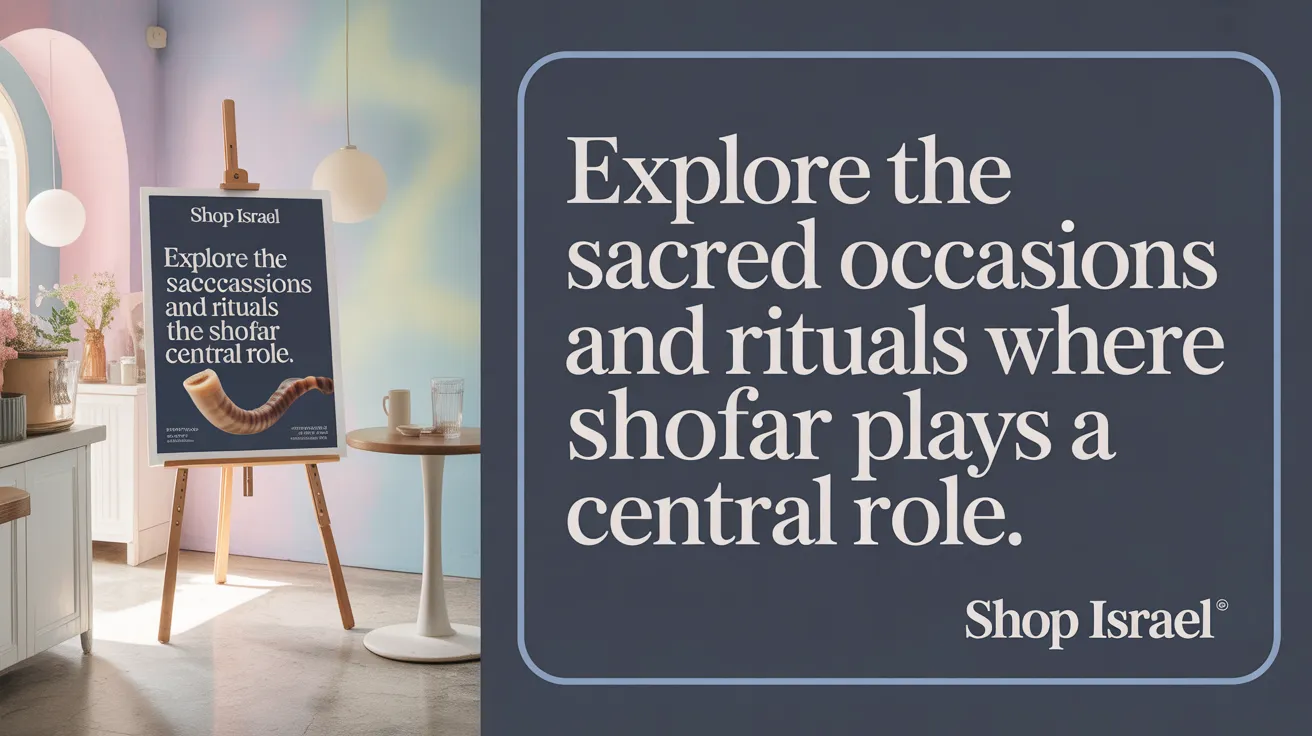 Explore the sacred occasions and rituals where the shofar plays a central role.