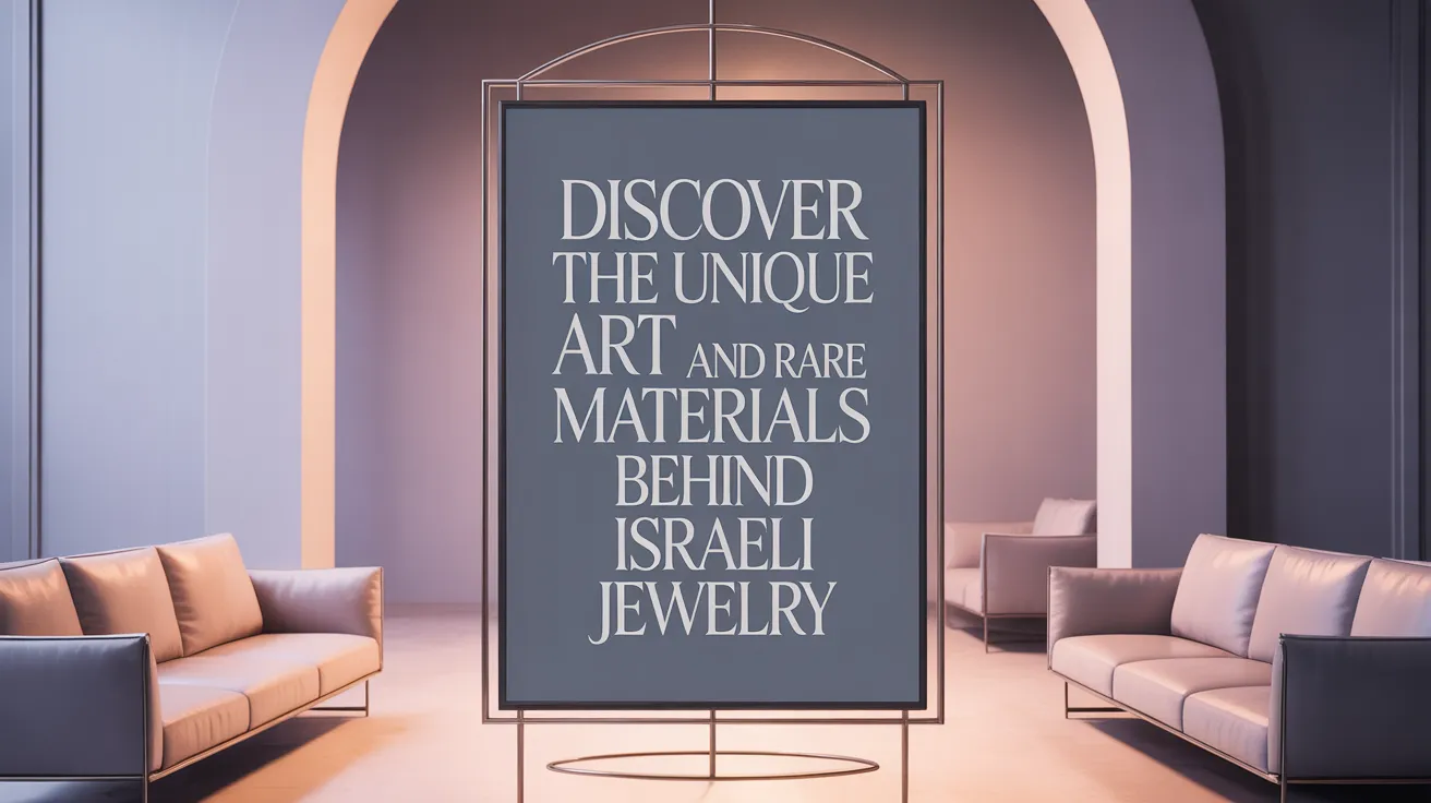 Discover the Unique Art and Rare Materials Behind Israeli Jewelry