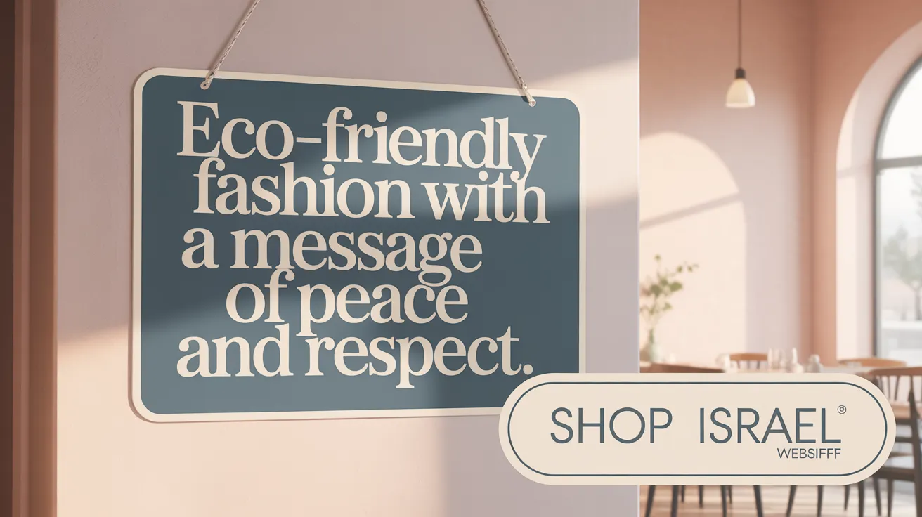 Eco-Friendly Fashion with a Message of Peace and Respect