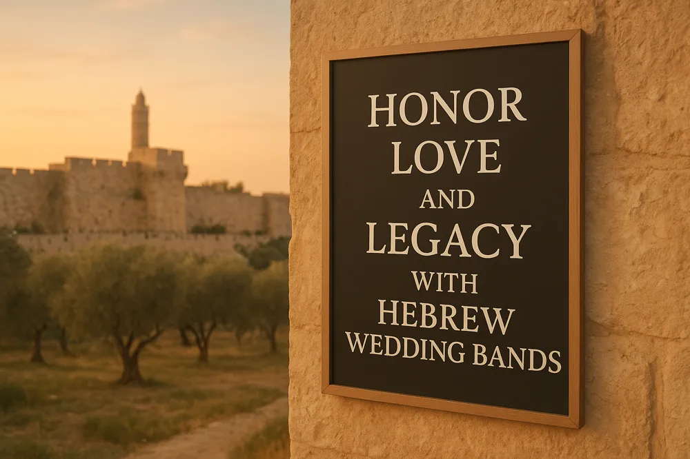 Honor Love and Legacy with Hebrew Wedding Bands