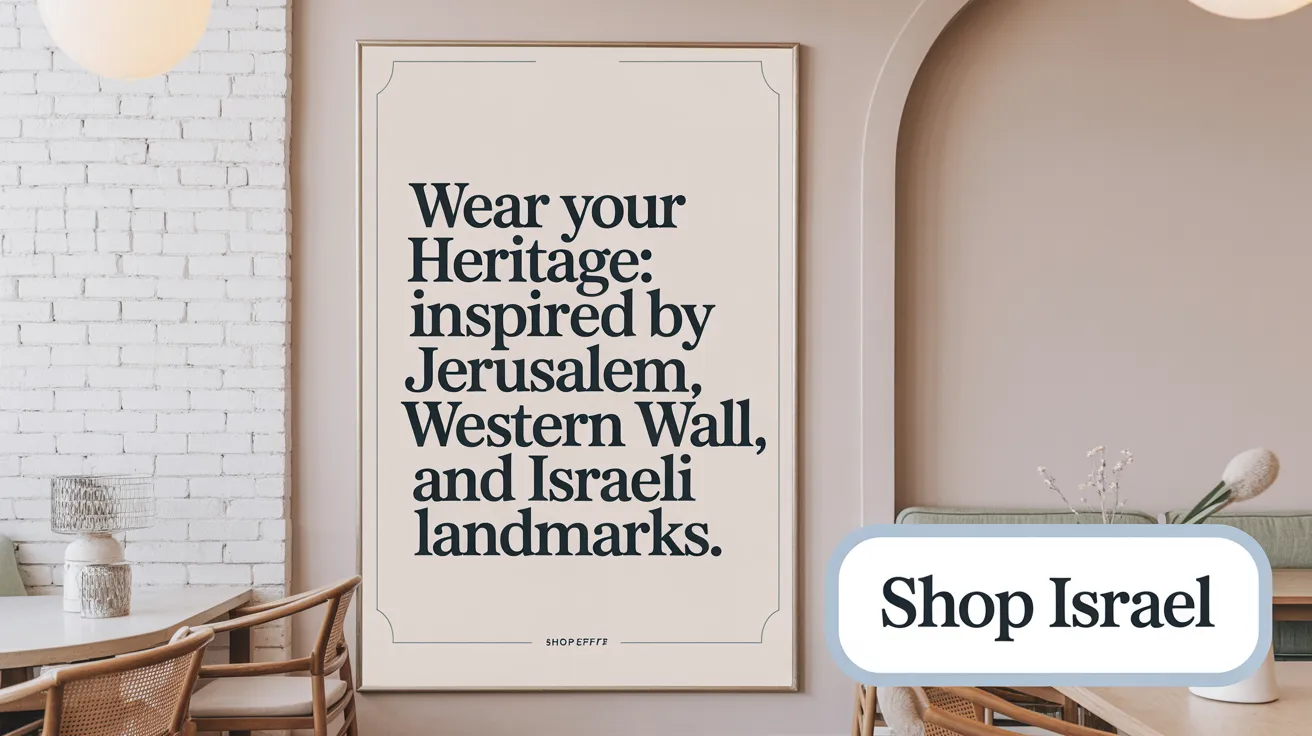 Wear Your Heritage: Jewelry Inspired by Jerusalem, Western Wall, and Israeli Landmarks