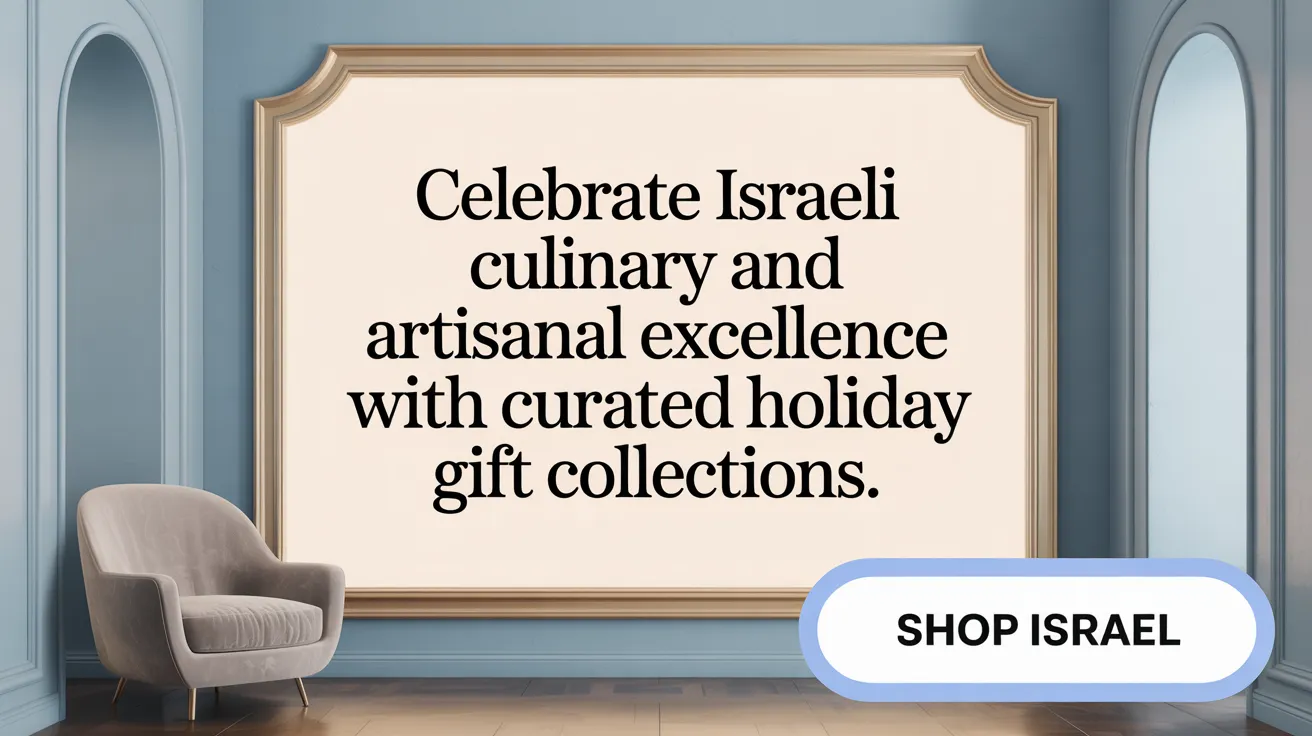 Celebrate Israeli culinary and artisanal excellence with curated holiday gift collections.