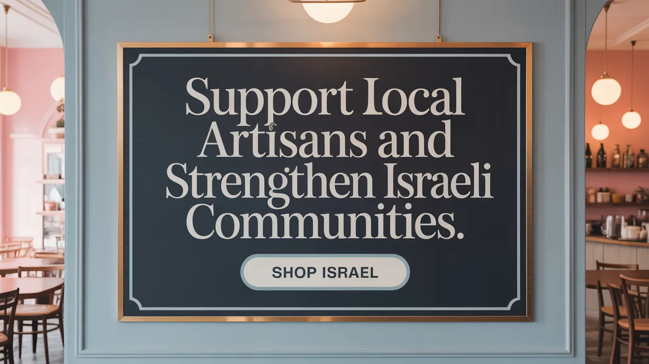 Support Local Artisans and Strengthen Israeli Communities