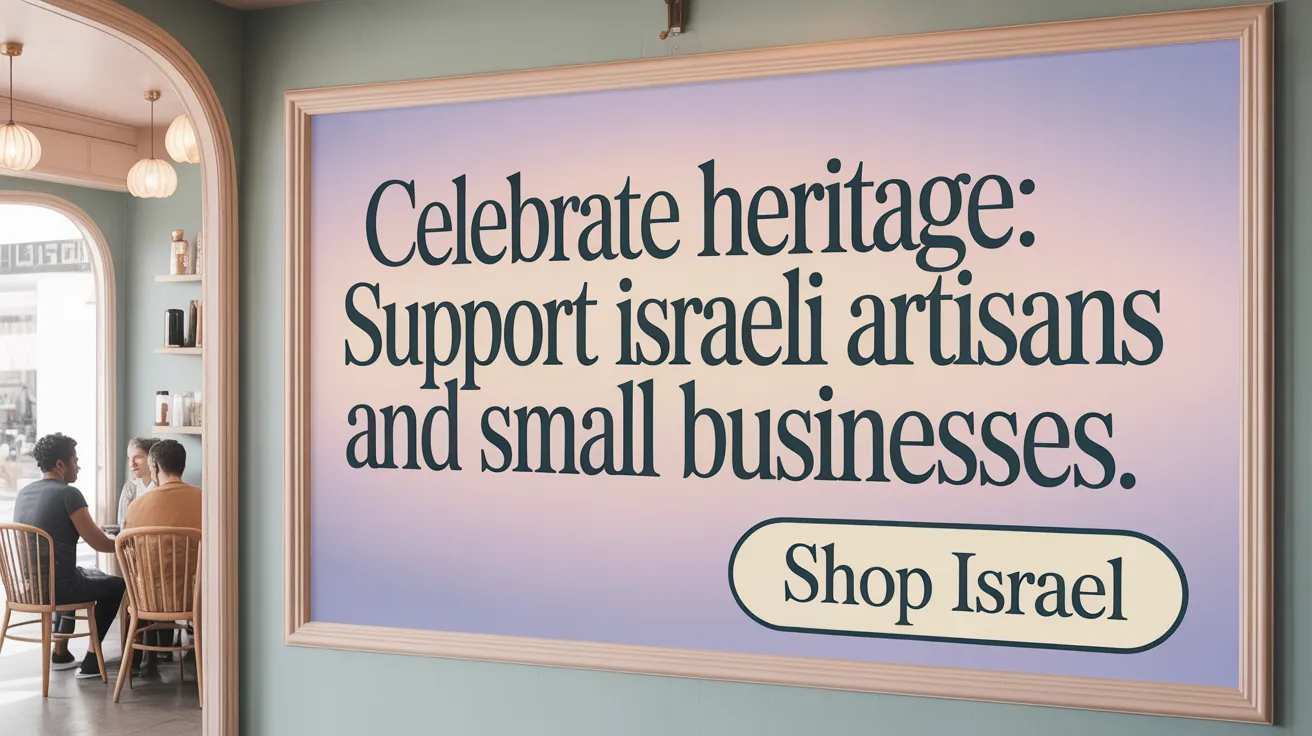 Celebrate Heritage: Support Israeli Artisans and Small Businesses