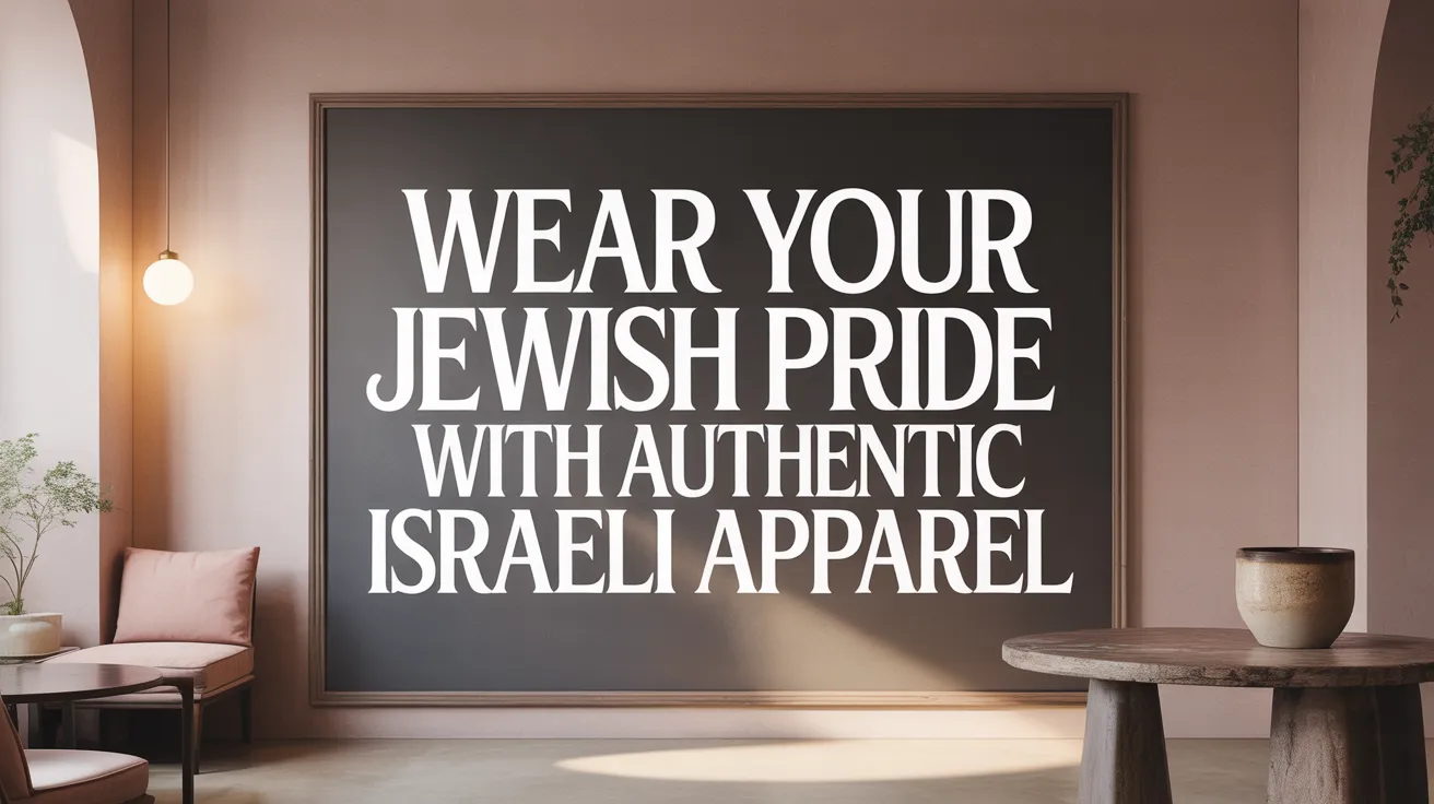 Wear Your Jewish Pride with Authentic Israeli Apparel