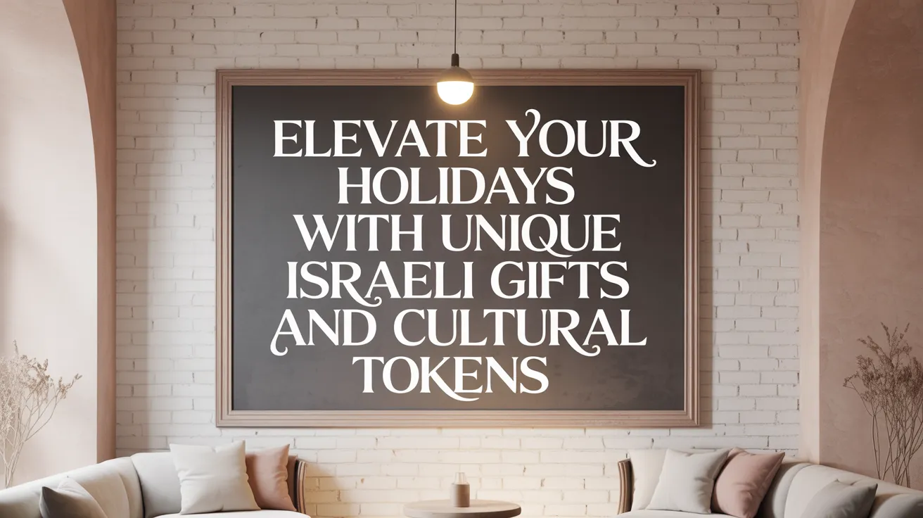 Elevate Your Holidays with Unique Israeli Gifts and Cultural Tokens