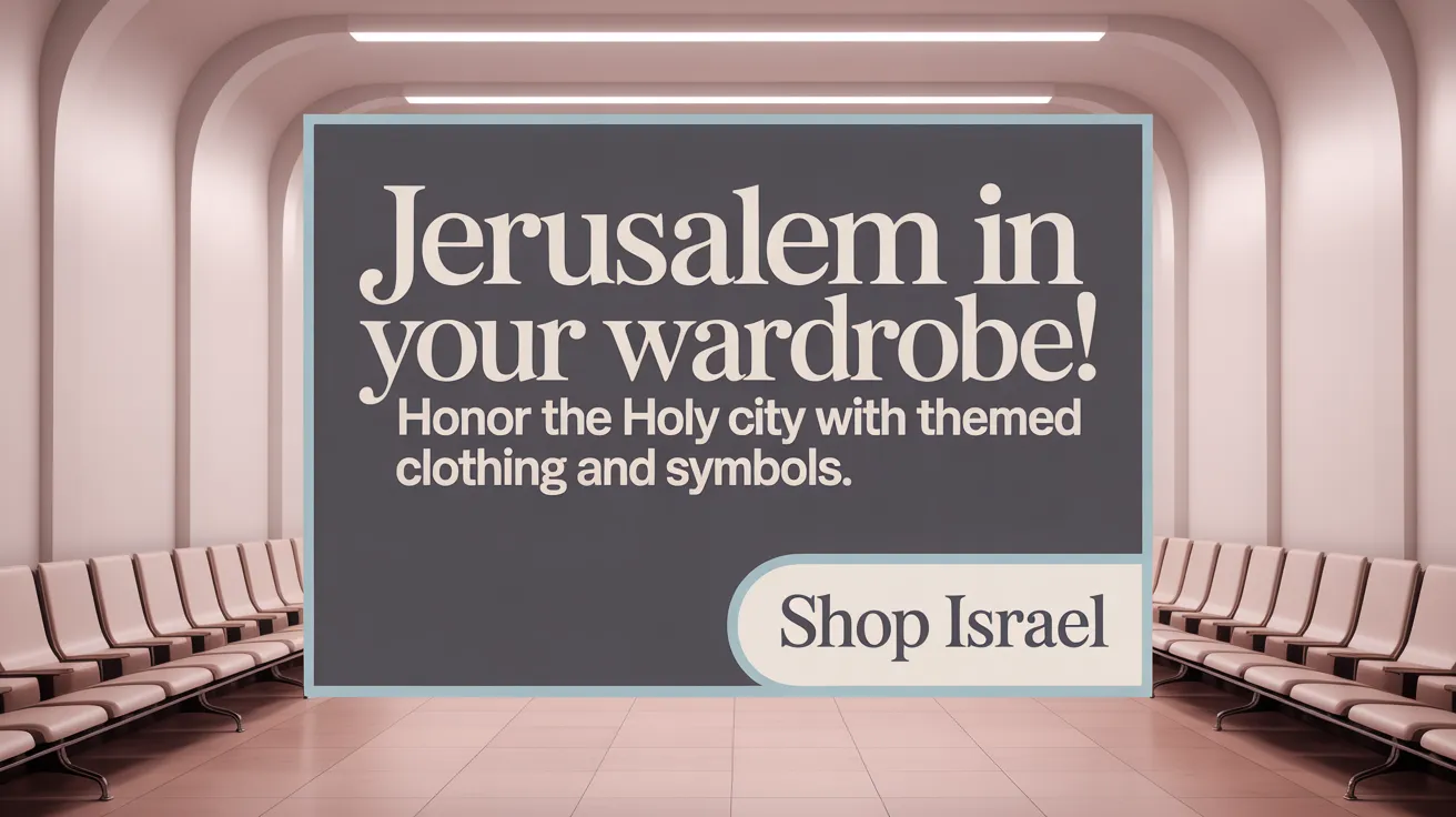 Jerusalem in Your Wardrobe! Honor the Holy City with themed clothing and symbols.