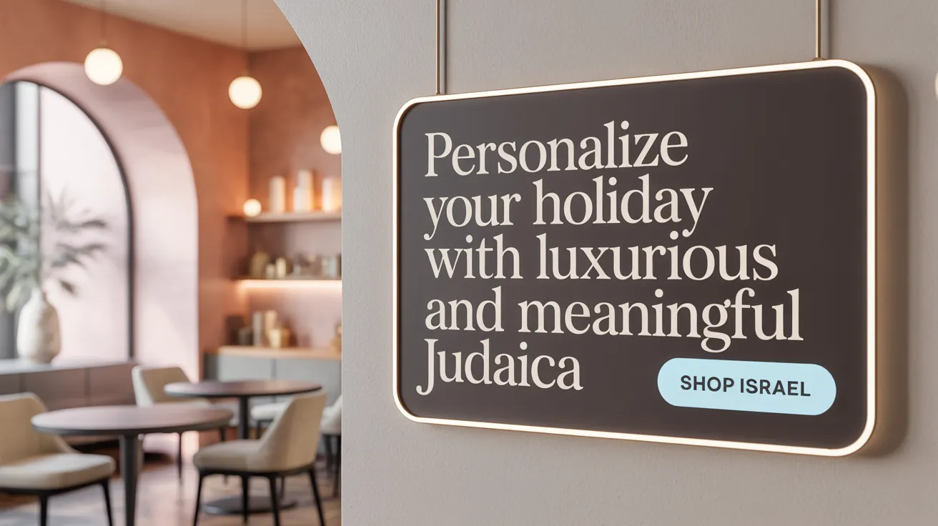 Personalize Your Holiday with Luxurious and Meaningful Judaica