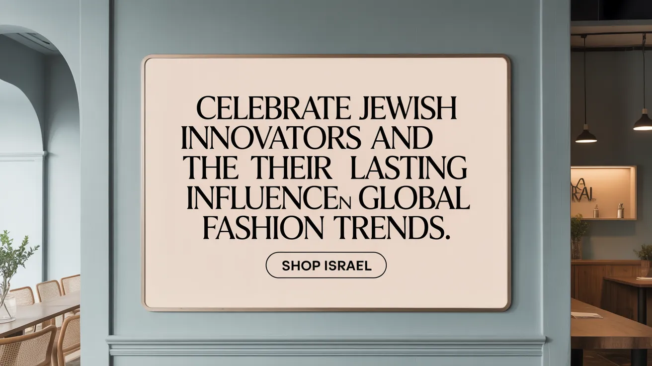Celebrate Jewish innovators and their lasting influence on global fashion trends.