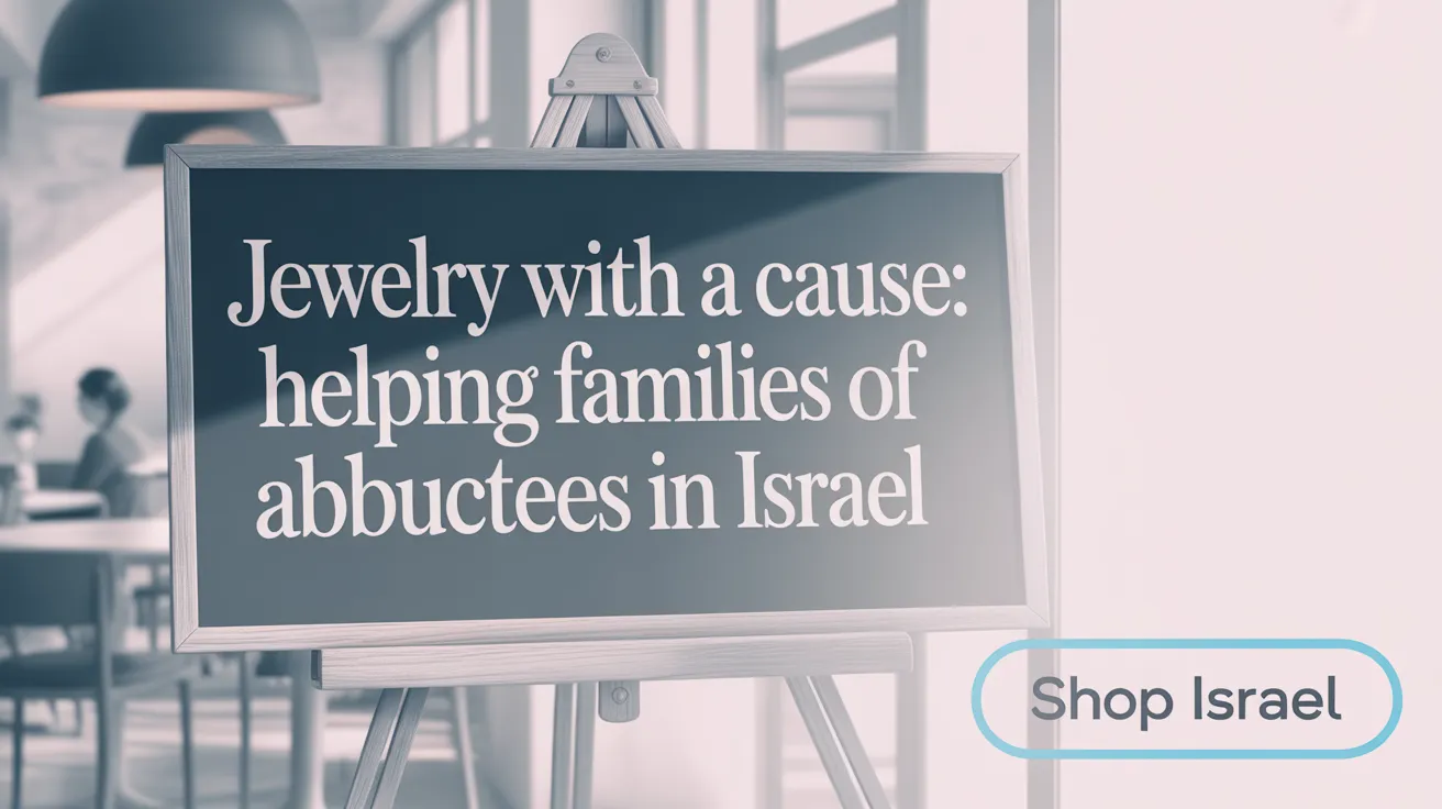 Jewelry with a Cause: Helping Families of Abductees in Israel