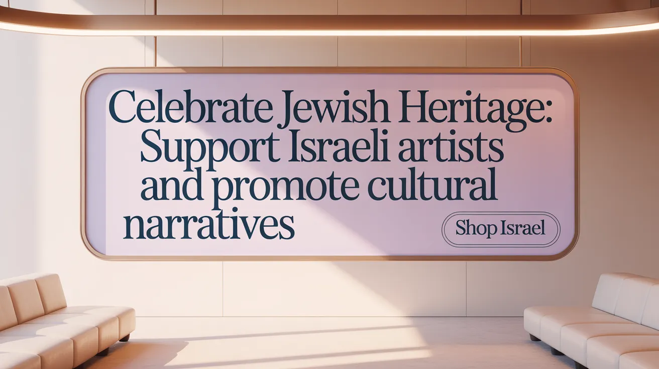 Celebrate Jewish Heritage: Support Israeli Artists and Promote Cultural Narratives
