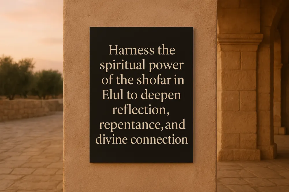Harness the spiritual power of the shofar in Elul to deepen reflection, repentance, and divine connection.