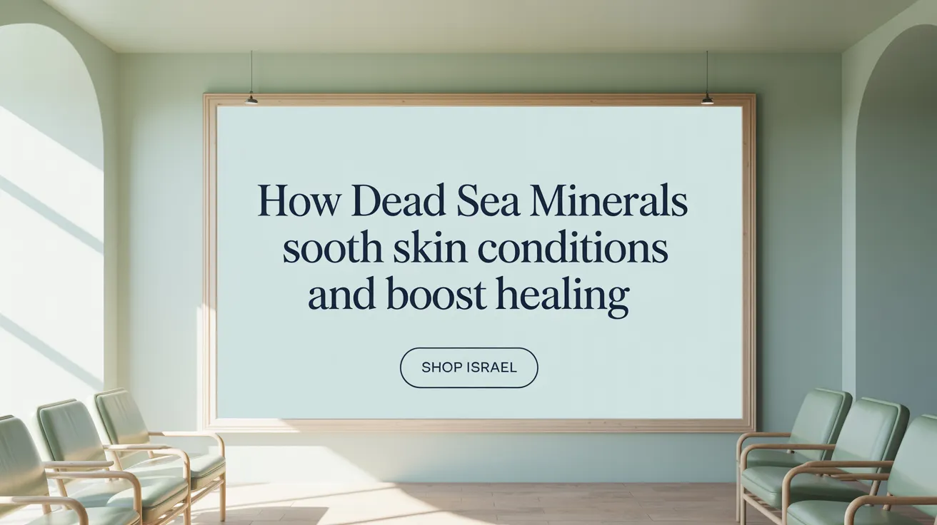 How Dead Sea Minerals Sooth Skin Conditions and Boost Healing