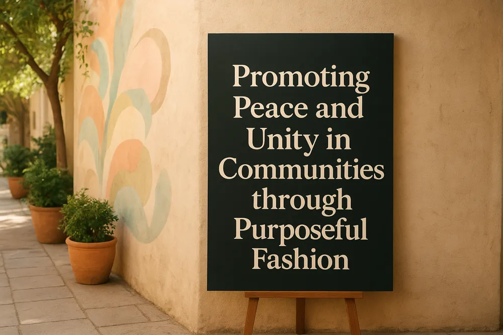 Promoting Peace and Unity in Communities through Purposeful Fashion