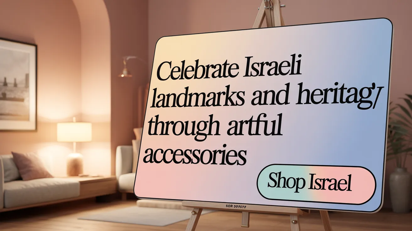 Celebrate Israeli Landmarks and Heritage Through Artful Accessories