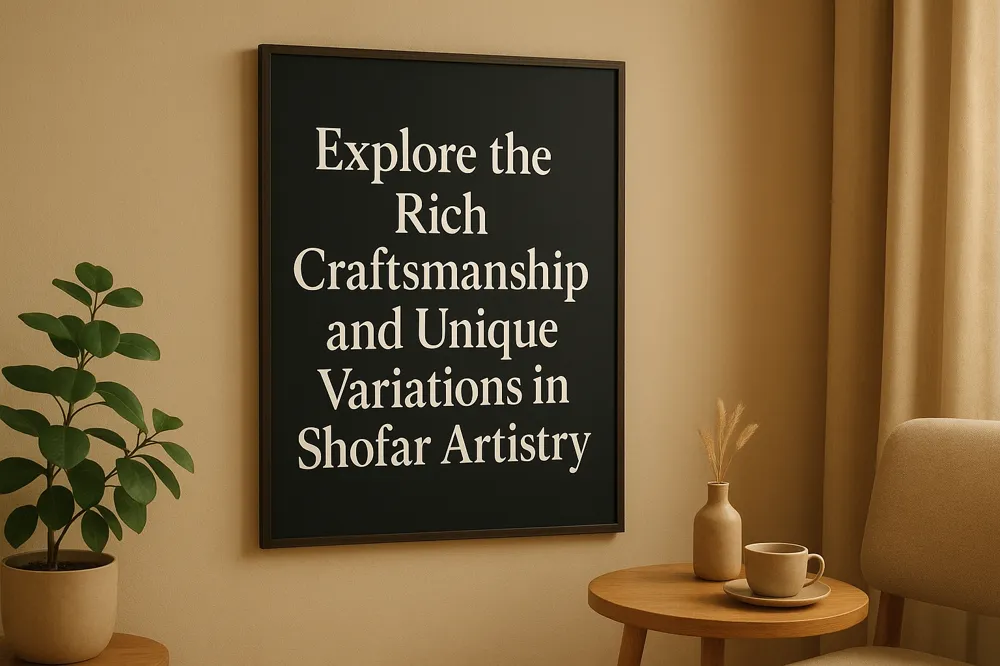 Explore the Rich Craftsmanship and Unique Variations in Shofar Artistry