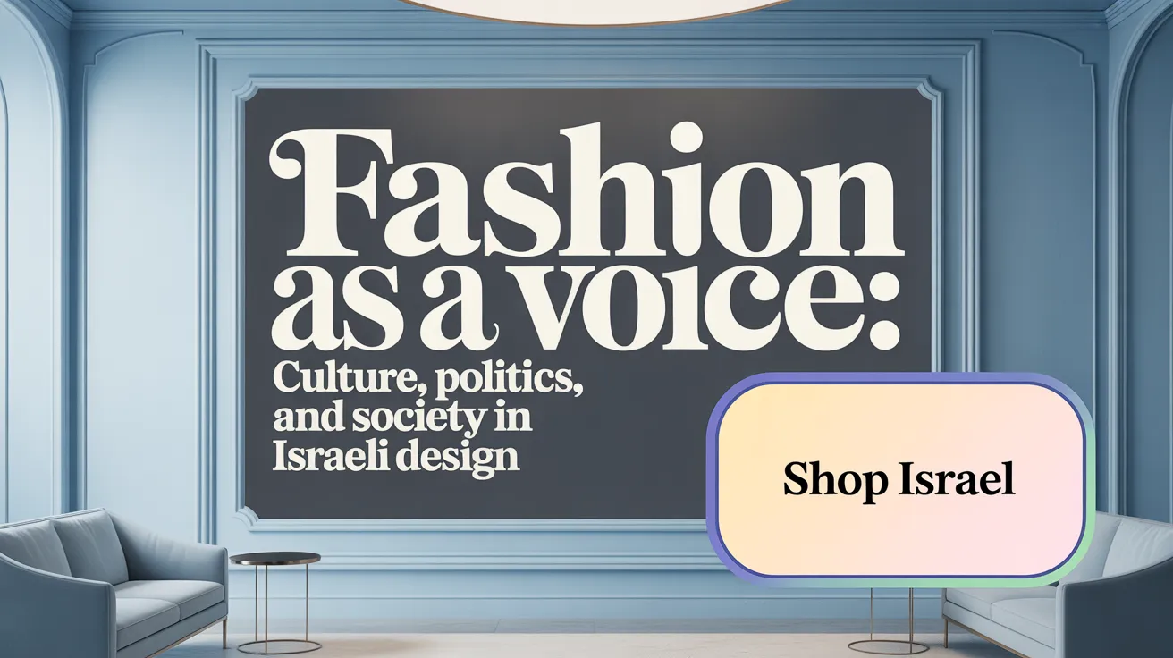 Fashion as a Voice: Culture, Politics, and Society in Israeli Design