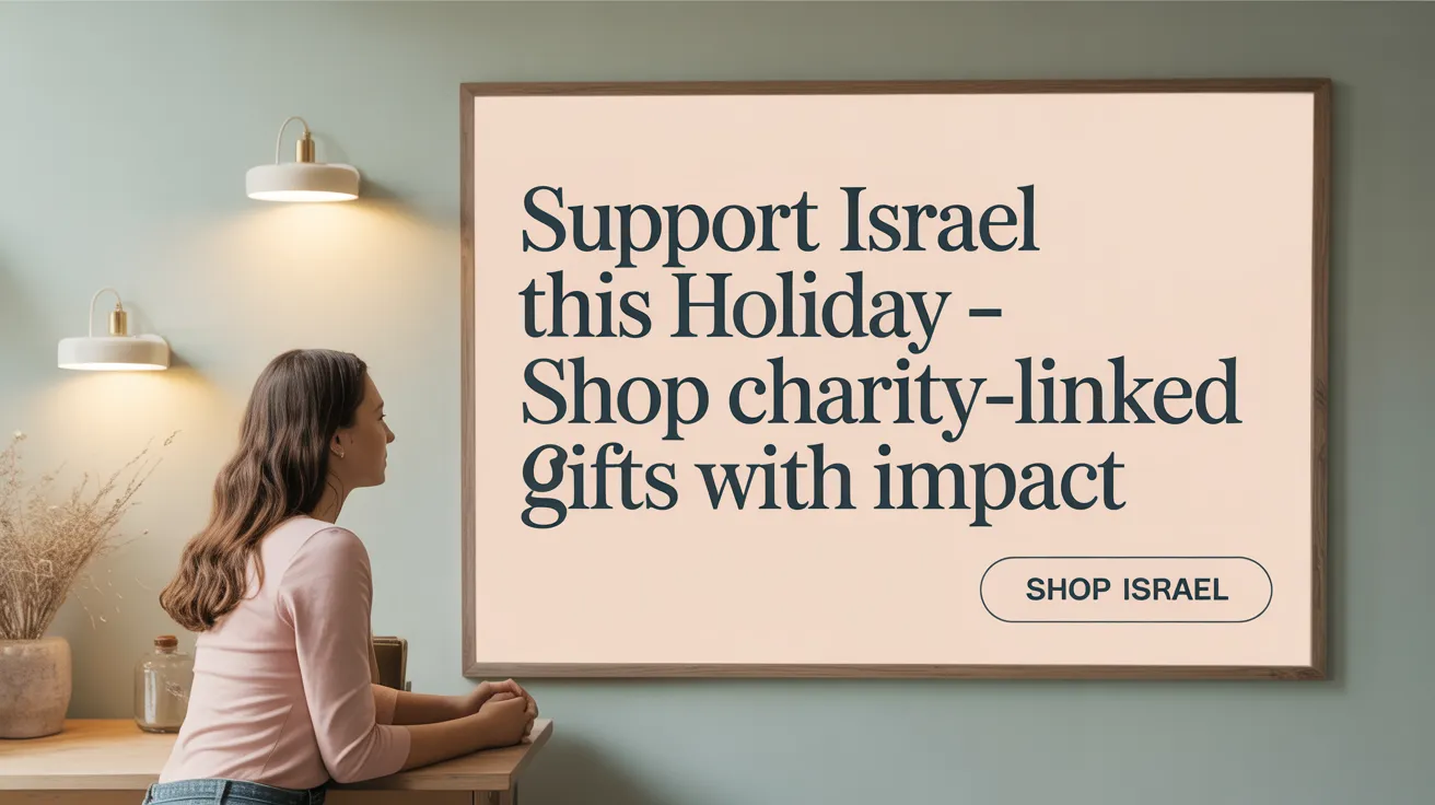 Support Israel This Holiday – Shop Charity-Linked Gifts with Impact
