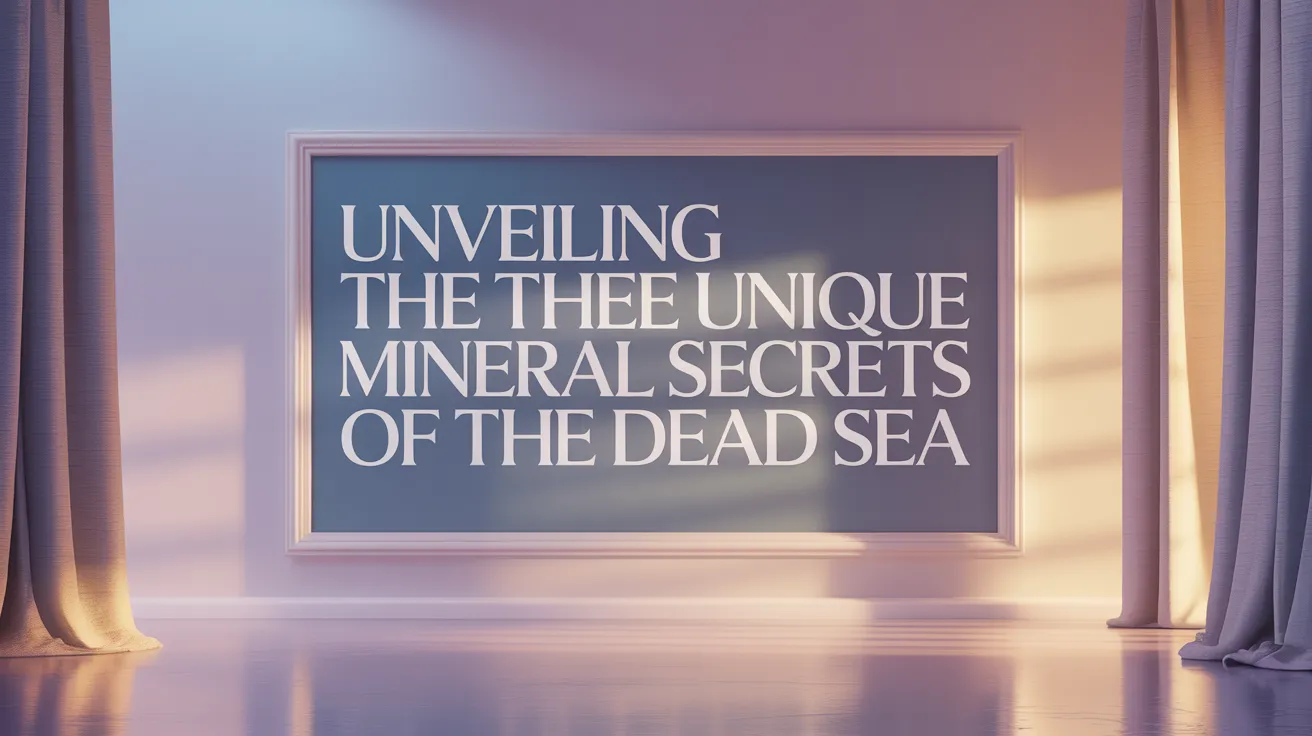 Unveiling the Unique Mineral Secrets of the Dead Sea