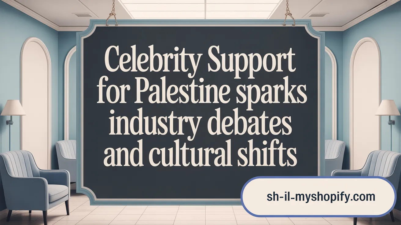 Celebrity Support for Palestine Sparks Industry Debates and Industry Shifts