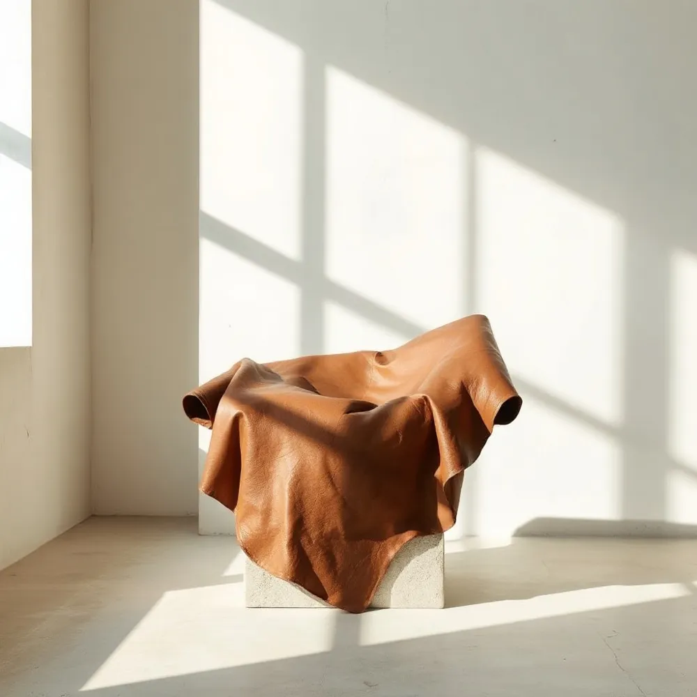 We reveal the essence of quiet luxury through the seamless union of sculptural architectural lines and the uncompromising visceral beauty of full-grain leather.