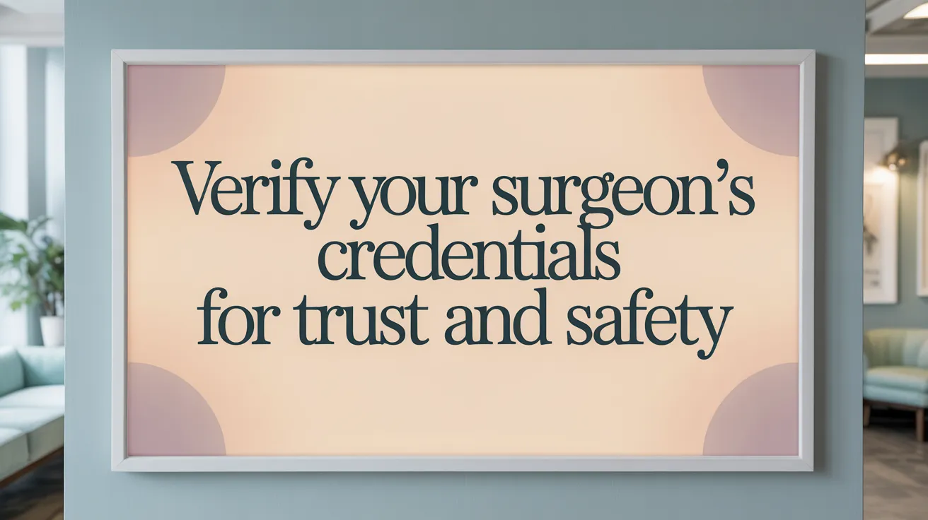 Verify Your Surgeon’s Credentials for Trust and Safety