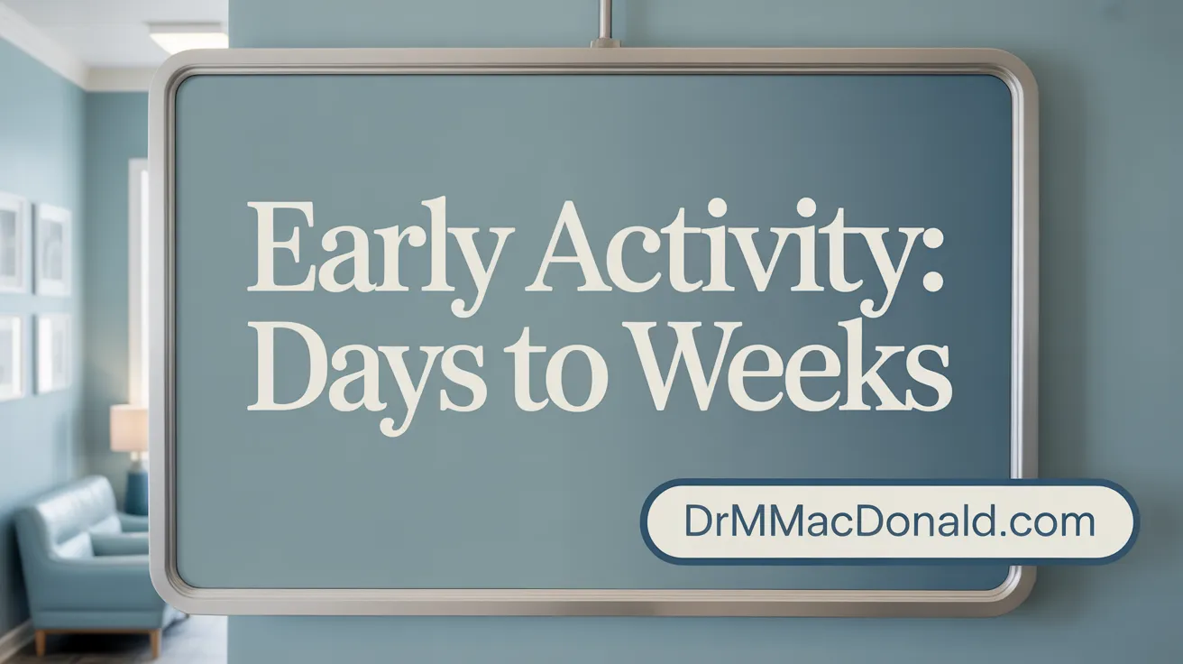 Early Activity: Days to Weeks