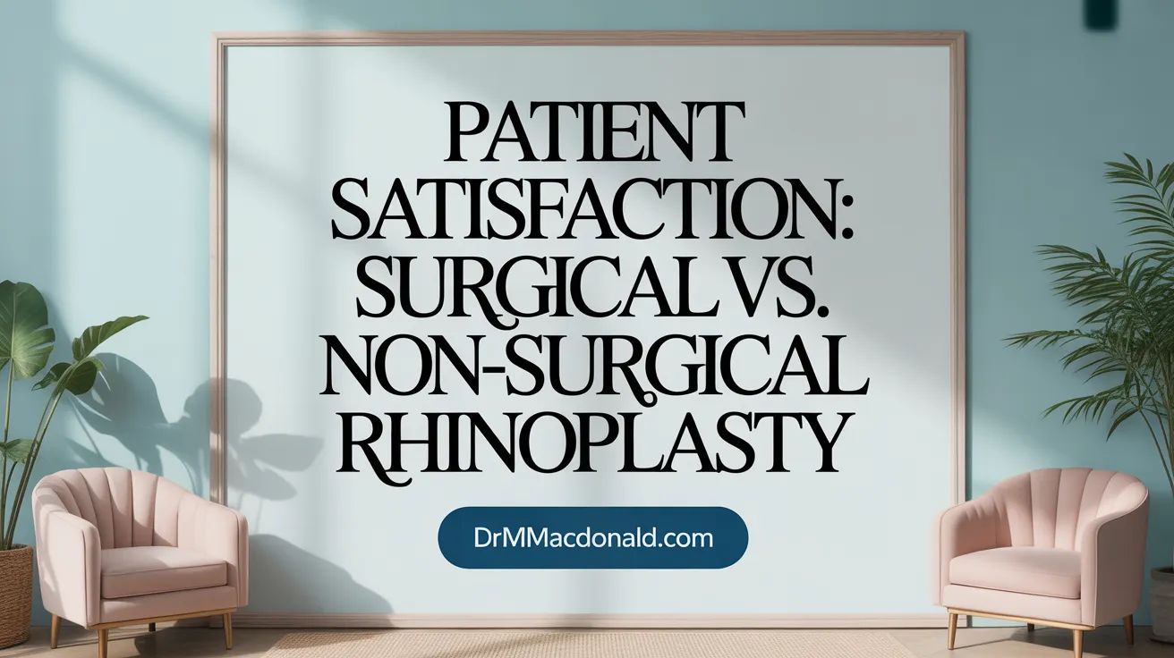 Patient Satisfaction: Surgical vs. Non-Surgical Rhinoplasty