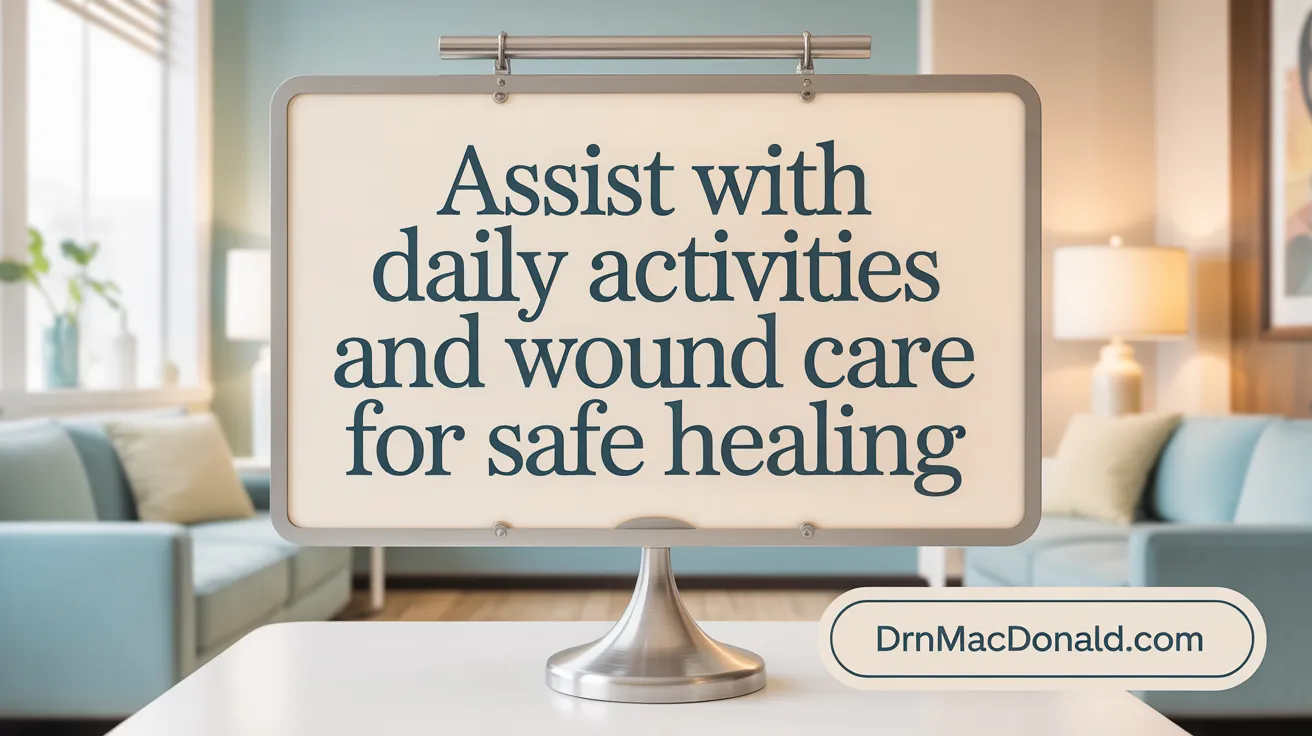 Assist with Daily Activities and Wound Care for Safe Healing