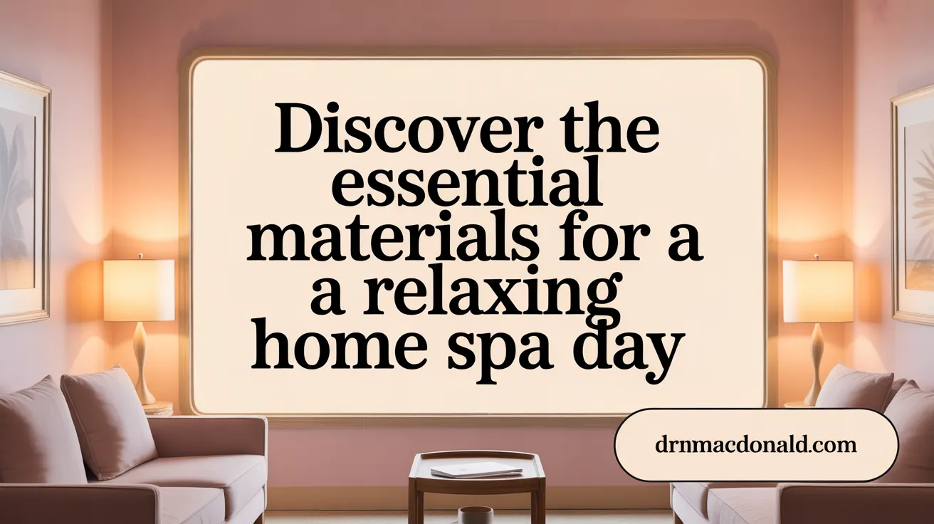 Discover the Essential Materials for the Perfect Spa Experience