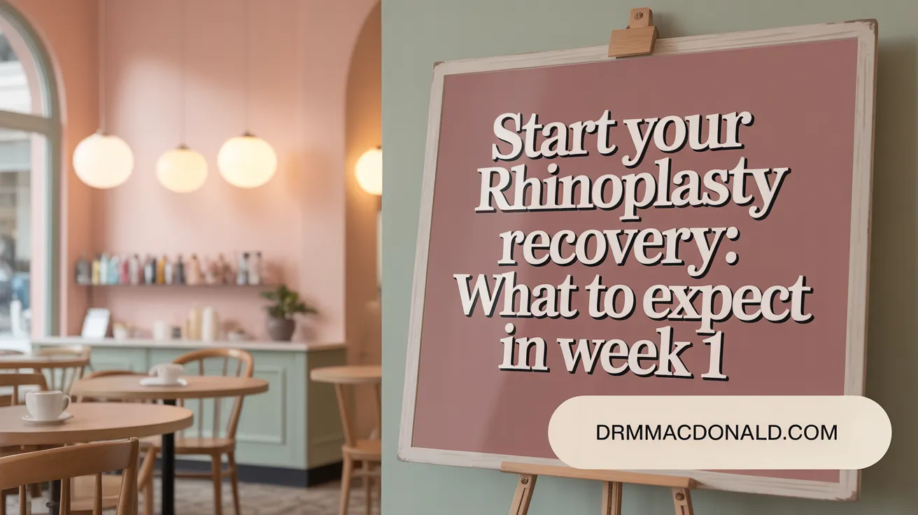 Start Your Rhinoplasty Recovery: What to Expect in Week 1